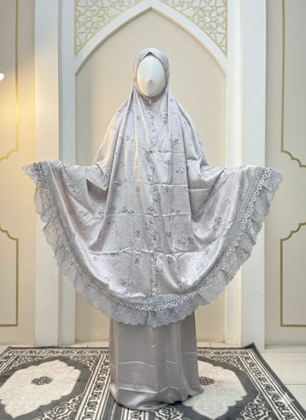 Mukena Armani Silk Motif for Prayer Dress Daily & Traveling 02