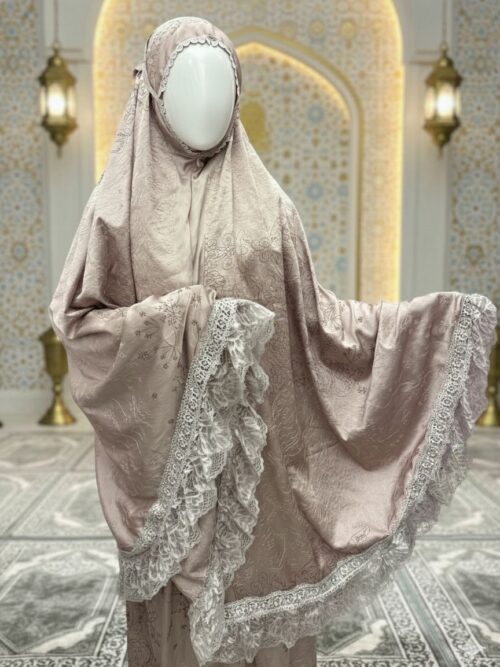 Mukena Bordir Mewah Armani Prayer Dress Aisyah 01