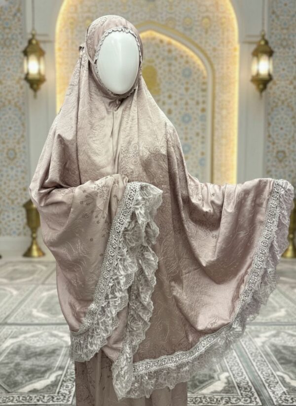 Mukena Bordir Mewah Armani Prayer Dress Aisyah 01