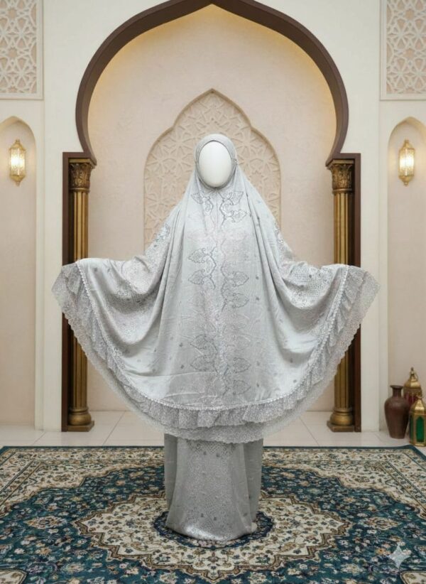 Mukena Bordir Mewah Armani Sworosky Prayer Dress Maryam 01 Mukena Bordir Mewah Armani Sworosky Prayer Dress Maryam 01