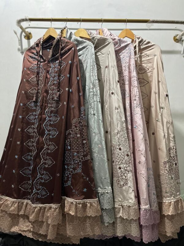Mukena Bordir Mewah Armani Sworosky Prayer Dress Maryam 02 Mukena Bordir Mewah Armani Sworosky Prayer Dress Maryam 02