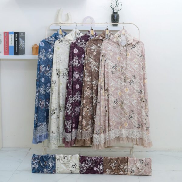Mukena Katun Rayon Premium Motif Bunga Cantik (Special Edition) 02