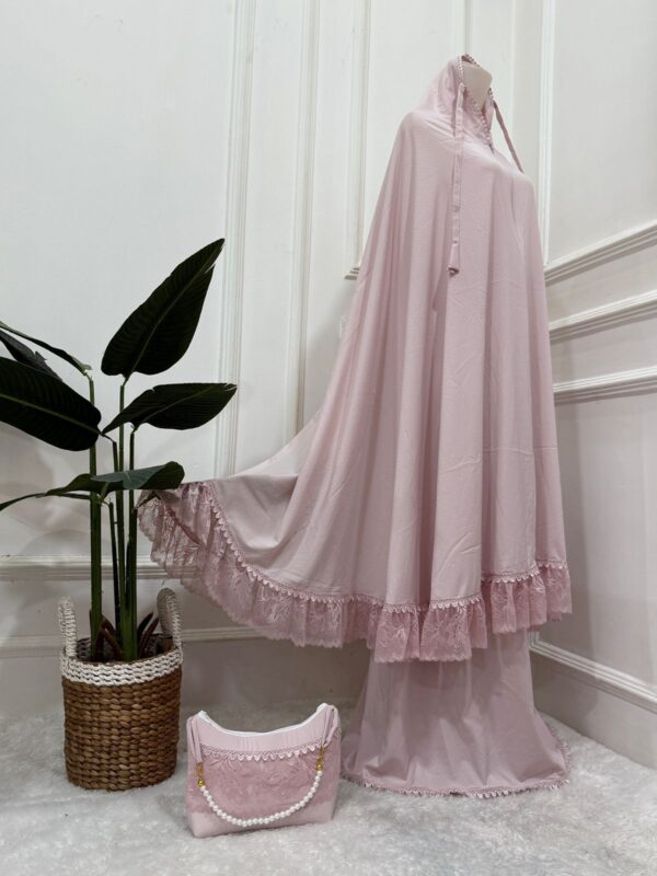 Mukena Polos Mewah Silky Dotty untuk Prayer Dress 02 Mukena Polos Mewah Silky Dotty untuk Prayer Dress 02