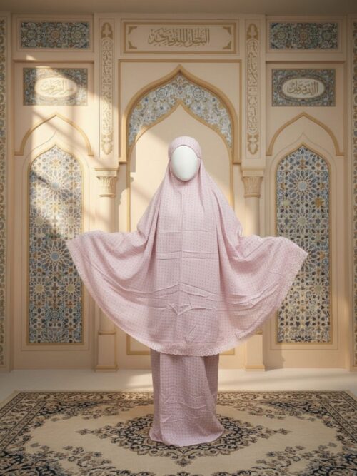 Mukena Rayon Polos yang Lembut untuk Prayer Dress Kanaya 01