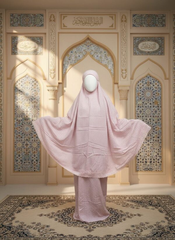 Mukena Rayon Polos yang Lembut untuk Prayer Dress Kanaya 01