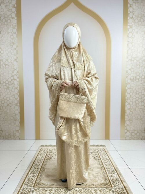 Mukena Silk Jaguar Motif Mawar Prayer Set 01 Mukena Silk Jaguar Motif Mawar Prayer Set 01