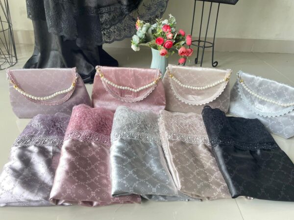 Mukena Silk Original Polos Tile Prayer Dress Masaya 04