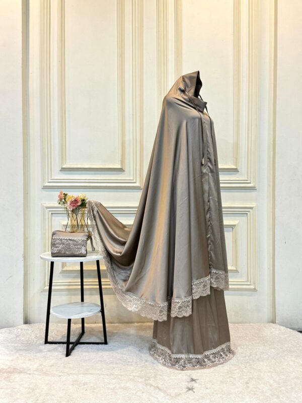Mukena Silk Premium Polos untuk Prayer Set 01