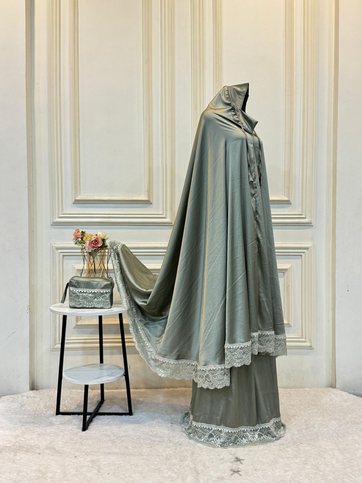 Mukena Silk Premium Polos untuk Prayer Set 02