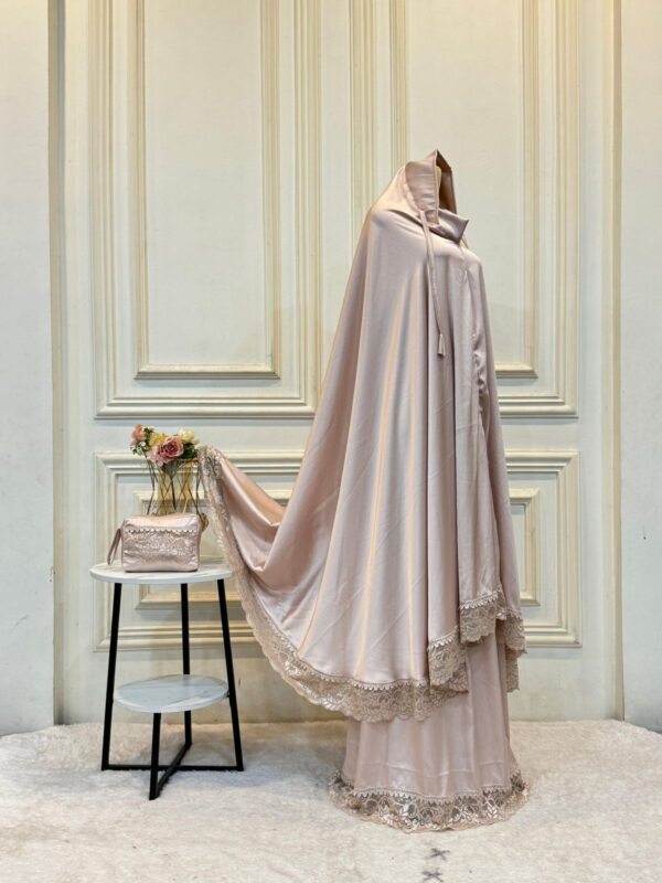 Mukena Silk Premium Polos untuk Prayer Set 03