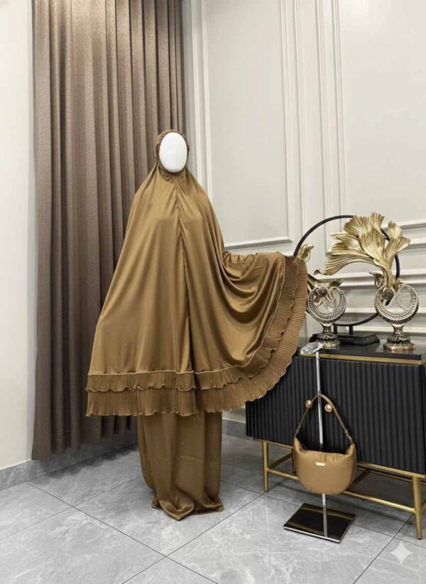 Mukena Silky Polos Bahan Armani Original Mix Plisket 03