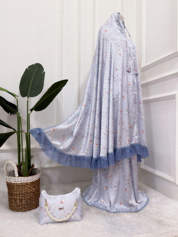 Mukena Silky Uragi Premium Motif Bunga untuk Prayer Dress 01 Mukena Silky Uragi Premium Motif Bunga untuk Prayer Dress 01