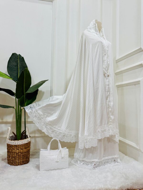 Mukena Sutra Polos Metalik Butik Prayer Set 02