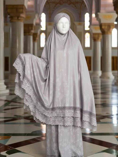 Mukena Sutra Polos Silk Japan Premium Aurora 01